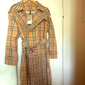 burberry vintage check trench coat